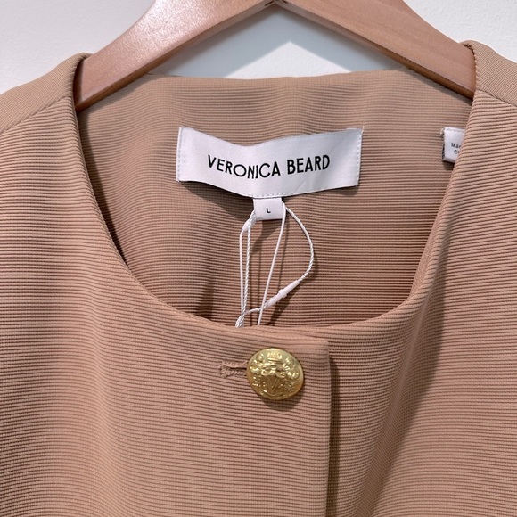 Veronica Beard Kensington knit jacket in latte - Picture 13 of 15